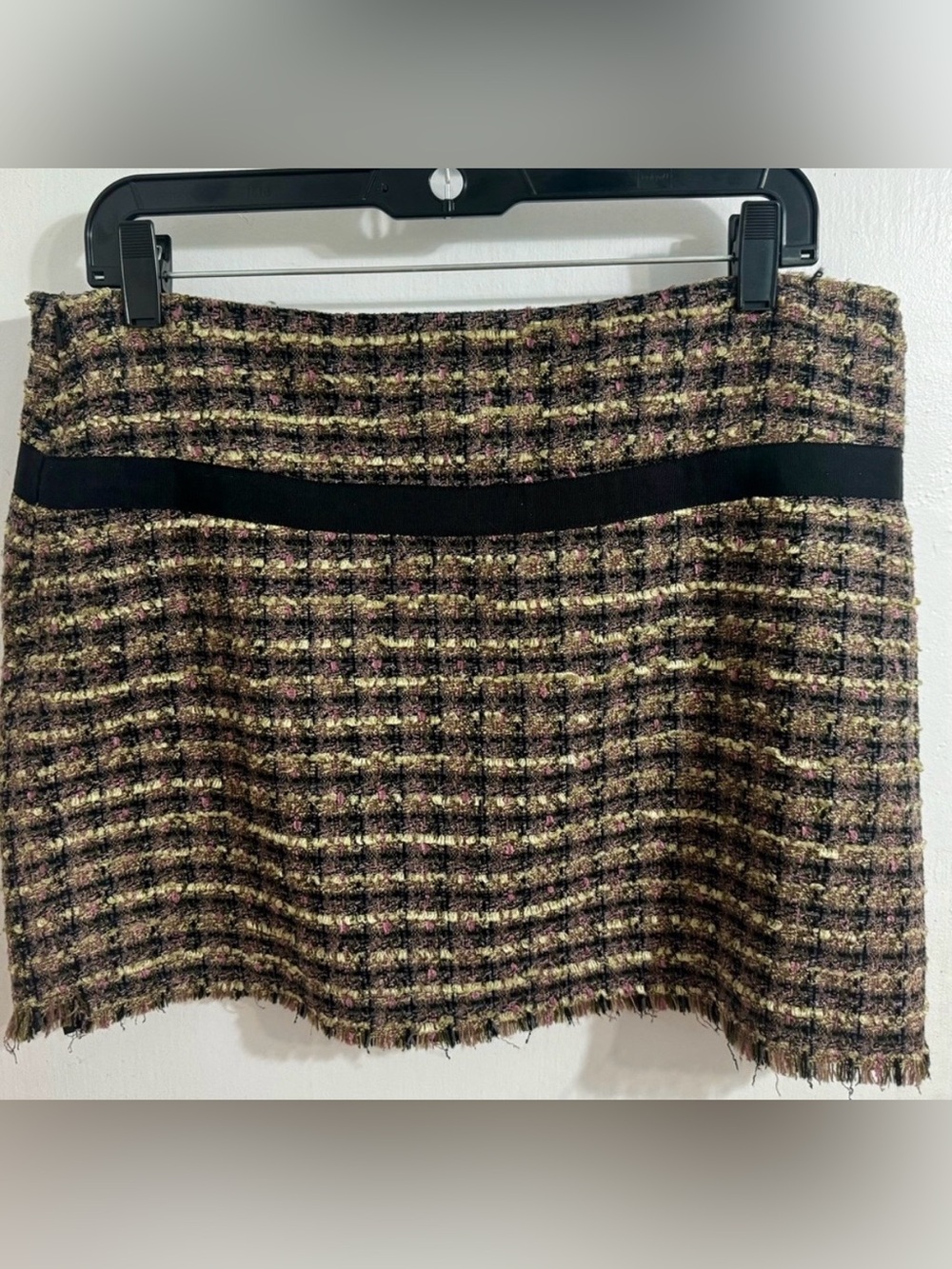 Tweed Fringe Mini Skirt - Picture 3 of 4